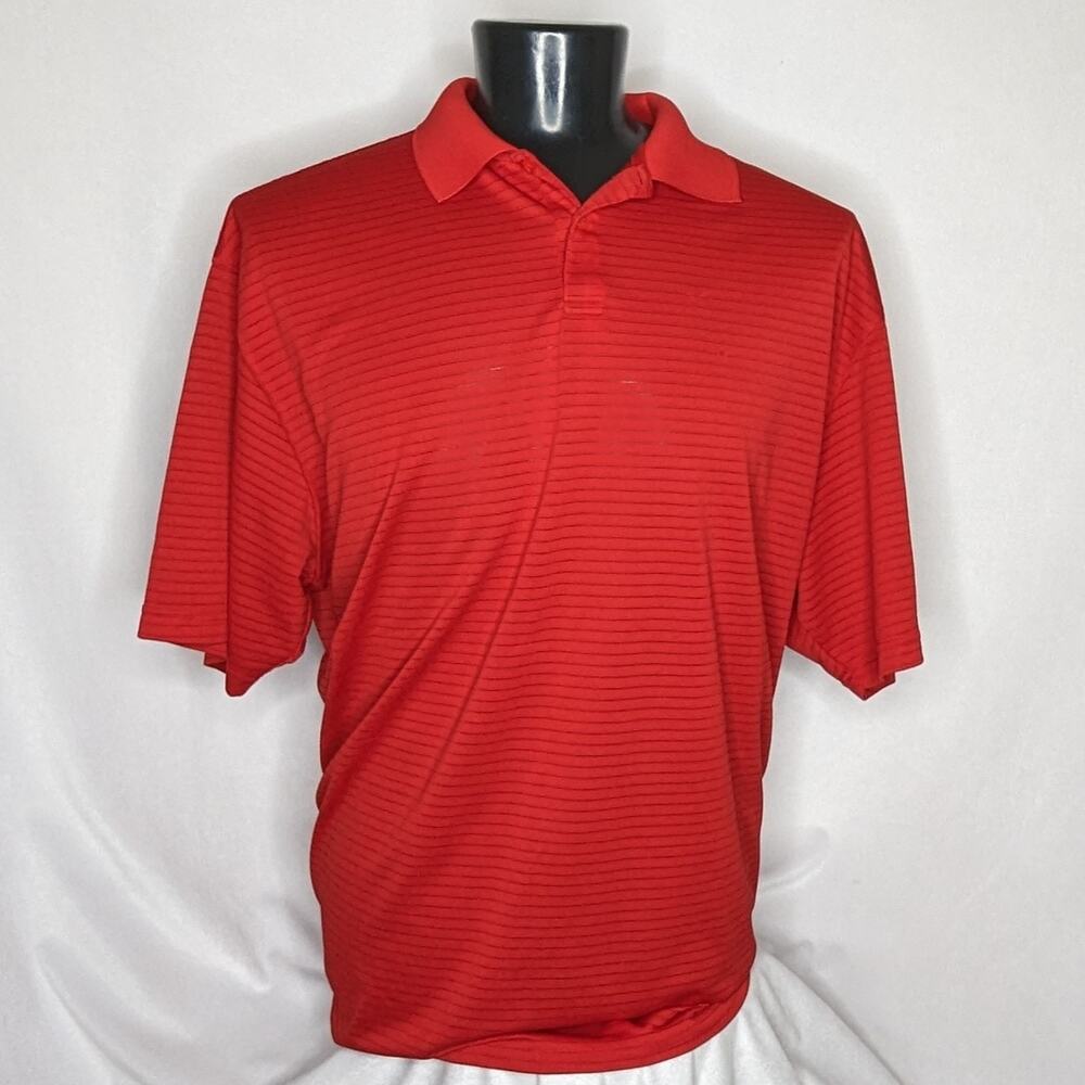 Adidas Men's Polo Shirt Golf Polo Shirt for Men Red XXL